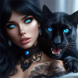 Huacan Girl Black Panther Diamond Painting New Arrivals 2025 Full Square Round Diamond Mosaic Wall Decor Craft Kit