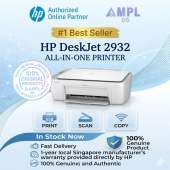 HP DeskJet 2932 All-in-One Printer | Print copy scan | Print speed black 7.5 ppm & Print Speed Color 5.5 ppm | Model A24JJC | Replacement cartridges HP 68 Black 7FP21TA HP 68 Tri-Color 7FP20TA HP 68e EvoMore Black 7FP22TA Original Ink Cartridge