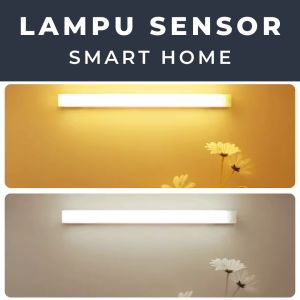 Lampu Sensor Gerak Magnetic Motion Sensor Lampu Stick Panjang LED/Lampu Tidur LED Tombol Multifungsi Lampu Belajar Lampu
