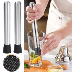 Stainless Steel Crushed Ice Hammer Wine Mixing Stick DIY Drink Fruit Muddler Crushed Ice Barware Mixer
