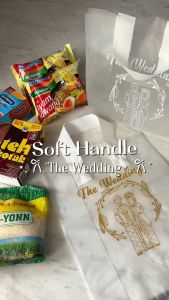 Plastik THE WEDDING 20x30 Isi 50 Tas Bingkisan Hidangan Hajatan / Muat Dus Snack