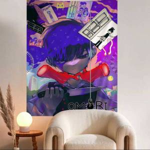 BILIBILI | Hot Game O-Omori Hanging Bohemian Tapestry Bohemian Wall Tapestries Mandala Kawaii Room Decor
