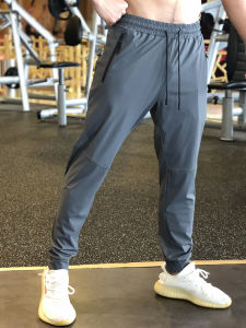 Mens Summer Thin Loose Casual Running Fitness Training Long Pants Quick Dry Breathable Small Foot Pants Sporty