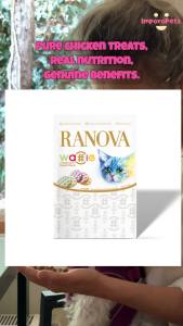 IMPOROPETS RANOVA Freeze-Dried Waffle Treat for Cats & Dogs – Mixed Flavors Crunchy Grain-Free Snack for Cats Dogs Kittens & Puppies