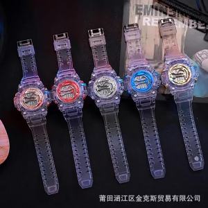 นาฬิกายูนิคอร์นใหม่สำหรับผู้ชายและผู้หญิง ins นาฬิกาอิเล็กทรอนิกส์กันน้ำสไตล์เกาหลีสำหรับนักเรียนมัธยมต้นและมัธยมปลาย ราคาสูง