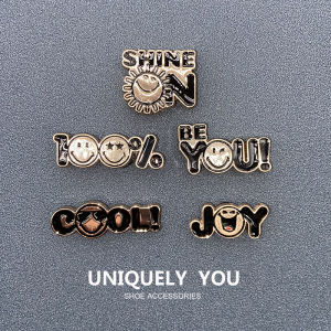 New New Arrival Crocs Shoe Ornament Genuine Goods Hole Shoe Ornament Metal Texture Shoe Ornaments Shoe Buckle Carluo Chi Zhibi Star