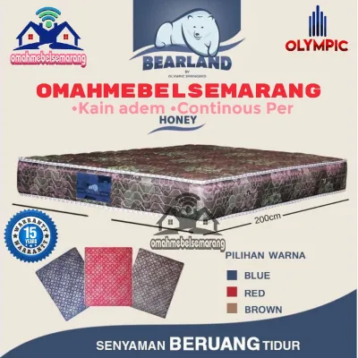 springbed OLYMPIC BEARLAND SLOTH ukuran 140X200 kasur bed matras