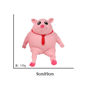 Office Desk Decoration Slow Rebound Fun Stress Relief Toy Creative Prank Pig Skin Powder Toy Emotion Stability Tool for Adults