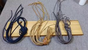 Tali Bahan Kulit Sapi Asli Lebar 3 Milimeter x Panjang 80cm