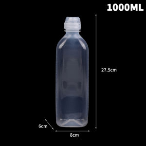New 300/500/1000ML Kitchen Oil Bottle Plastic Seasoning Squeeze Bottle For Salad BBQ Sauce Condiment Containers Cooking Tool