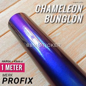 (50x100cm) Stiker Skotlet Bunglon Chameleon Metalik Stiker Motor
