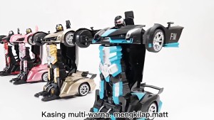 REMOTE CONTROL MOBIL SPORT CAR ROBOT TRANSFORMER / RC MOBIL REMOTE TRANSFORMER ROBOT/ RC CAR TRANSFORMER 1: 18 MOBIL REMOT JADI ROBOT BATERAI BISA DICAS