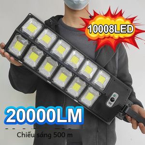 Đèn Ngoài Trời Chạy Bằng Năng Lượng Mặt Trời 20000LM Với Cảm Biến Chuyển Động Và Đèn LED Điều Khiển Từ Xa Đèn Tường IP68 Đèn Năng Lượng Mặt Trời ABS Chống Nước