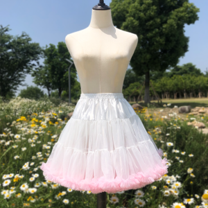 Cloud Crinoline 45cm Rainbow Violence Soft Veil Lolita Lolita Half-Length Pettiskirt Mid Length Long Length Boneless Inner Support