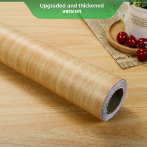 KEERMAN | Waterproof Thick Wood Grain Wall Stickers for Furniture Refinishing
