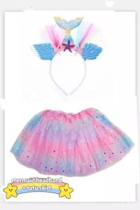 3 pcs mermaid costume set swimsuit for kids.1-6yrs old