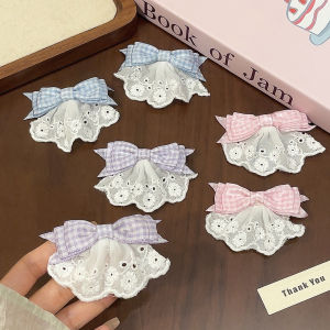 Sweet Princess Style Mesh Butterfly Knot Hair Clips Baby Girl Baby Hair Accessories Childrens Lace Headwear Side Bangs Clamp