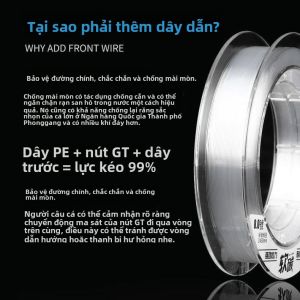 Dây Câu Cá Bằng Sợi Carbon 120 Mét Dây Dẫn Trước Dây Lõi Dây Lõi Fluorocarbon Dây Chính Dây Câu Cá Chuyên Dụng Cho Lưỡi Câu