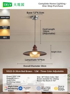 DGY | Retro Creative Pumpkin Eyecare Chandelier