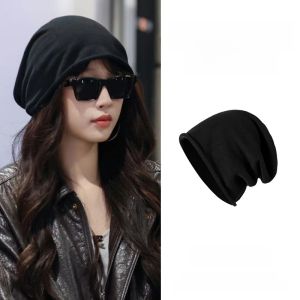 ย้อนยุค สีดำ หมวกเย็น ผู้หญิง ฤดูร้อน แฟชั่นบาง หลากหลาย ฝาครอบศีรษะ หมวกกองเส้นรอบวงกว้าง มีสไตล์ อุปกรณ์เสริมสําหรับการช็อปปิ้ง