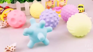🔥READY STOCK🔥Baby Sensory Touch Balls 6PCS Soft Silicone Textured Sound Balls Early Learning Toy Montessori