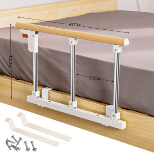 【UniHey】Elderly Bed Rail Folding Side Guard Rails Safety Assist Handle Grab Bar for Adults Patient