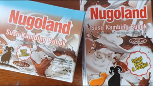 Nugoland Susu Bubuk Kambing Ettawa Bubuk rasa Coklat Kemasan Sachet