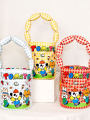 Cute Cartoon Bucket Bag Student Commuter Lunch Box Bag Handheld Canvas Tote Bag Soft Handle Medium Softness Washable. 