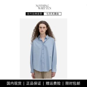 เสื้อเชิ้ตแขนยาวผ้าฝ้ายแท้สำหรับผู้หญิง ทรงหลวมสบายๆ ลำลอง สไตล์ที่ทำงาน เสื้อผ้าทำงานผู้หญิงฤดูใบไม้ผลิ 2026