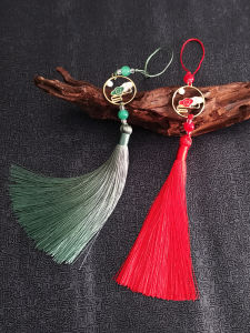 Cloud Pattern Tassel Mobile Phone Pendant Anti-Loss Lanyard National Trend Style Phone Case USB Flash Drive Strap Ornament