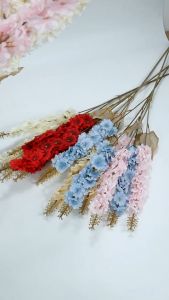 Delphinium Spring Cabang 3 Tangkai Panjang Artificial Bunga Hyacinth Imitasi Flower Tanaman Palsu Hiasan Dekorasi Pelaminan Pernikahan Aksesoris Ruangan Cafe Rumah Ruang Tamu Artifisial Murah Premium Import