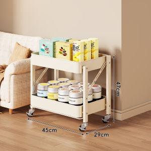 evesigar | Floor Rolling Mobile Shelf Snack and Book Storage