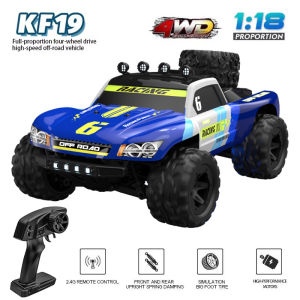 XMSJ | KF19 4WD 1:18 RC Car Off-Road Truck With LED lights 2.4G High-Speed Racing Remote Control Cars For Child Gift Entertainment Toys