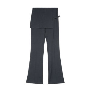 audwyn | Two-tone Illusion Layered Flare Trousers
