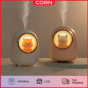Corn M08 Air Humidifier Diffuser Portable Aromatherapy Cute Essential oil Pelembab With LED Light 350 ml