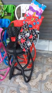 EXCLUSIVE Paket Kursi Rotan Boncengan Anak Motor Matic Full Warna Gratis Sabuk dan Bantal Stang