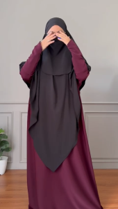 Khimar Bandana Bahan Sabrina Anti UV Arumi By Khadijah Kerudung