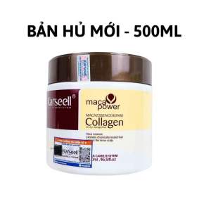 [Hoàn Tiền 8%]Kem Hấp Tóc Collagen Karseell Maca Dạng Túi 500ML