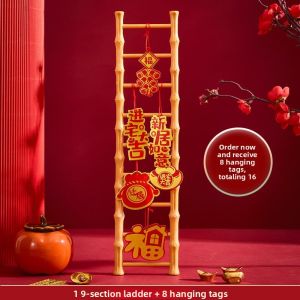 MONLEYTA | Moving Celebration Ladder Decoration Item New Home Housewarming Ceremony Decoration Climbing Up步步高升 Home Decor