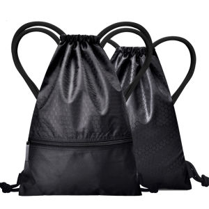 กันน้ำซิปยิมกระเป๋ากีฬา Drawstring เดินป่าตั้งแคมป์กระเป๋าช้อปปิ้งปีนเขากระเป๋าพับเก็บได้