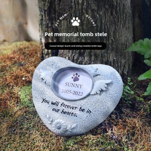 Pet Memorial Stone Plaque Dog Cat Small Animal Monumental Sacrifice Resin Decorations Home Accessories Pet Lovers Decoration