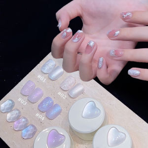 Sơn Móng Tay Dạng Gel Summer Dreamy Pearl 1-12 Chiếc Làm Trắng Chỉ Tơ Tằm UV LED Tẩy Được Dụng Cụ Trang Trí Móng 12ml