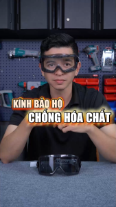 Kính bảo hộ chống hóa chất Deltaplus Galeras Mắt kính chống bụi chống đọng sương ôm theo dáng mặt đeo được kính cận