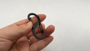 Mini S-Type Stainless Steel Carabiner Clips Lock - Secure Keychain Hooks for Outdoor Backpack Buckle