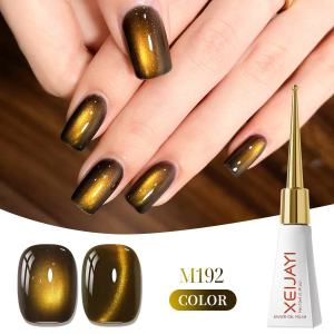 XEIJAYI Cat Eye Gel Nail Polish Set Amber Brown Magnetic UV LED Soak Off Gel Varnish Semi Nail Art Salon DIY Manicure Supplies