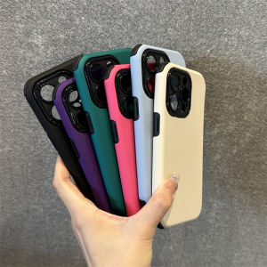 CrashStar Thickened Corners Skin-friendly Silicone Soft Shockproof Phone Case For iPhone 16 15 14 Pro Max Plus 13 12 11 Pro Max Solid Color Phone Casing Cover With Full Cover Lens Camera Protection Hot Sale