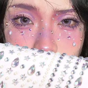Festival Party Crystal Jewels Body Face Rhinestone Stickers Gem Tear Eye Sticker for Women