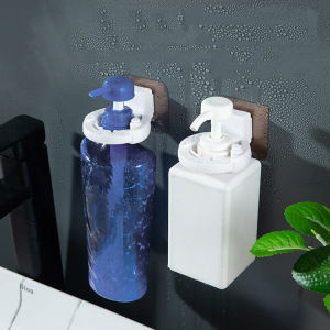 Multifunctional Bathroom Round Hook Adjustable Support Holder Self-adhesive Hanging Rack Shower Gel Shampoo Hook Mop Holder