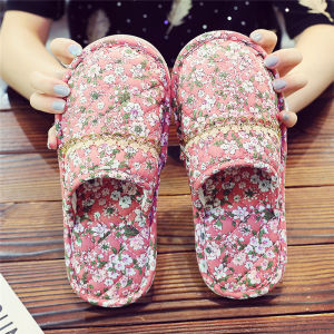 Dép Đi Trong Nhà Bằng Vải Cotton Mùa Thu Đông Chống Trượt Đế Bằng Phẳng Thoải Mái Thoáng Khí Cho Nam Và Nữ