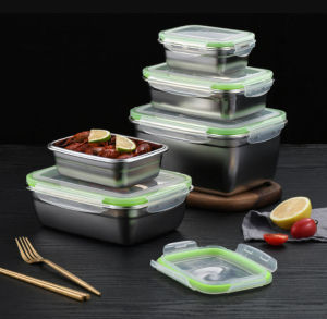 (HÀNG CHUẨN XỊN) HỘP ĐỰNG thức ăn INOX 304 dùng để bảo quản phân chia thực phẩm tiện lợi - hộp inox đựng thức ăn - hộp inox 304